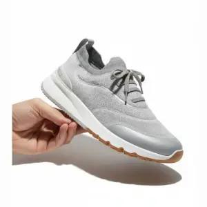 MUST IT_브루넬로 쿠치넬리 25FW 코튼 니트 로우탑 스니커즈 MZUEHRO342 CRG32)