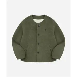 예일 YALE 울 4 버튼 카라리스 자켓 카키 YD09JK7001KH 372301