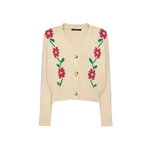 [막스마라] 24FW TEULADA 브이넥 가디건 베이지 2425346021 001