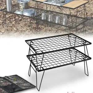 캠핑테이블 캠핑 접이식 테이블 야외 수납 정리 경량 폴딩선반 롤테이블