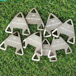 타프스크린 캠핑 삼각 스토퍼 8P 그레이 타프 텐트 스트링 고정대 헥사타프
