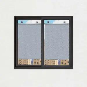 롤 블라인드 창문 방염 암막스크린 실버 37X125cm 암막블라인드 암막커튼 창문햇빛가리개