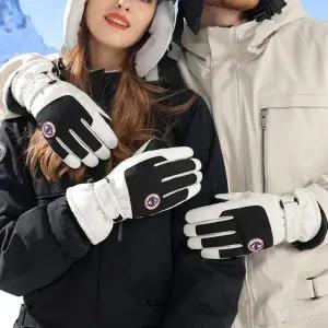 스키장갑 방한 겨울 방수 터치 기모 따뜻한 화이트