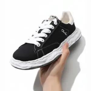 MUST IT_미하라 야스히로 Reorder 찰스 OG 솔 캔버스 로우탑 스니커즈 A12FW703 BLACK)