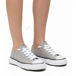 MUST IT_미하라 야스히로 Reorder 피터슨 23 OG솔 캔버스 로우탑 스니커즈 A11FW702 GRAY)