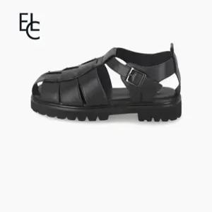 남성 소가죽 충격 흡수 라텍스 쿠션 피셔맨 샌들 3cm LCMO02U526_SC