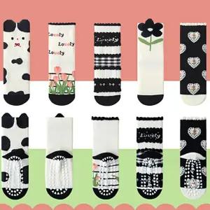 [원일안전] 아동양말 아동 미끄럼방지 발바닥전체 러블리캣케어삭스 사계절양말 (본품)