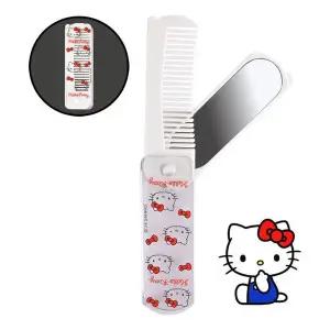 산리오 헬로키티 접이식 빗 거울 세트 휴대용 여행용