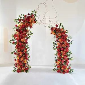 웨딩아치 조화 묶음 부케 웨딩꽃장식 실크플라워