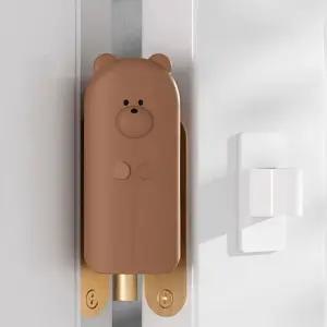 옆집샵 곰돌이 문 손끼임 방지 스토퍼 문쾅 방지 아기 안전 용품
