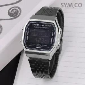 카시오 ABL-100WEGG-1B 빈티지 차콜 사각 블루투스 남자 메탈 시계 d5