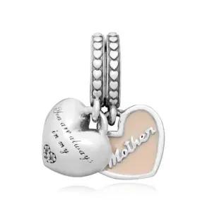 [판도라]792072EN40 마더 앤 도터 하트 펜던트 참