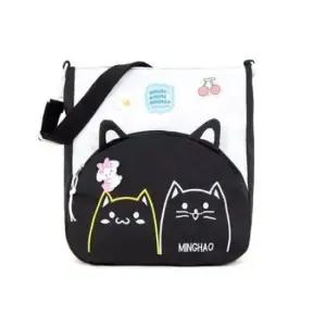 가방 쇼퍼백 검정 보조 캐주얼 메신저백 여성 10대