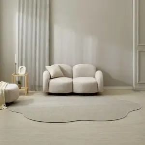 [르헤브] 워셔블 사이잘룩 루프 비정형 수플레 러그 (100x150)