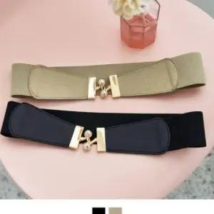 여성벨트 스판 왕진주