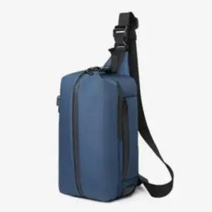 바디 크로스백 USB 충전 백팩 슬링 여행용 블랙 보조