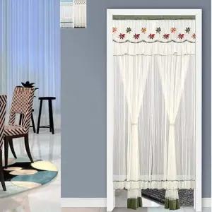 레이스 문가리개 커튼 방문 주방 가림막 120x210cm 가림막커튼 가리개 문커튼 현관 공간분리