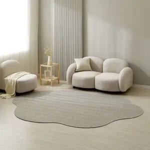 [르헤브] 워셔블 사이잘룩 헤링본 비정형 수플레 러그 (100x150)