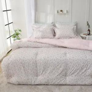 [르헤브] 로즈플라워 마이크로모달 옥수수솜 사계절 차렵이불 K