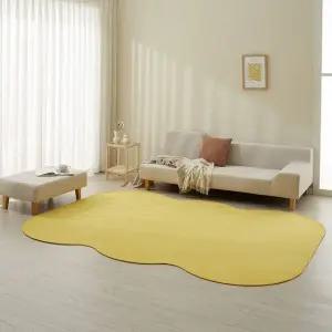 [르헤브] 트롤리 비정형 고밀도 극세사 러그 단모 워셔블 카페트 150x200cm