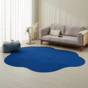 [르헤브] 수플레 비정형 고밀도 극세사 러그 단모 워셔블 카페트 100x150cm