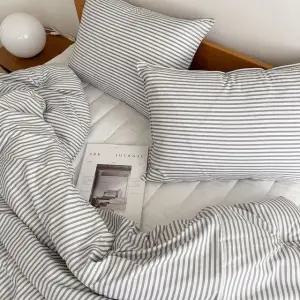 [르헤브] 캔디 스트라이프 항균 옥수수솜 사계절 차렵이불 베개세트 SS