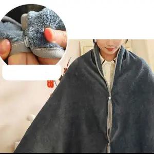 극세사 똑딱이 단추 무릎 어깨 블랑켓 학생 사무실 수면 항공