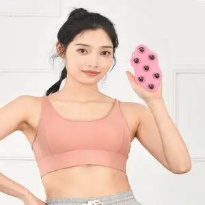 [에이치플러스몰]목 어깨 핸드 미니 안마 용품 구슬 패드 자가마사지