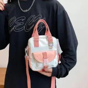 [패션] 유행 작은 인기 손가방 10대 패션 메신저백 핑크 가방