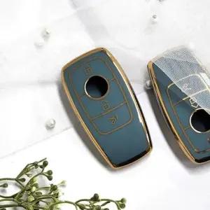 [패션] 벤츠 A타입 키 커버 골드 테두리 그레이