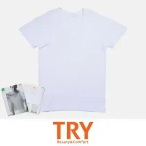 (트라이)면100 빅사이즈 남성 u넥 반팔 런닝