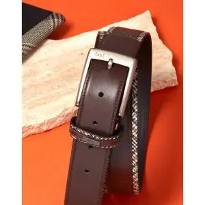 [백화점 정품] 닥스 DAKS 25SS 다크브라운 스트랩 고리 소가죽 벨트 DBBE4F722