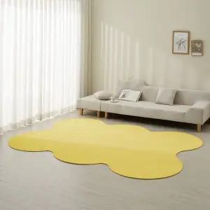 [르헤브] 츄이스 비정형 고밀도 극세사 러그 단모 워셔블 카페트 150x200cm