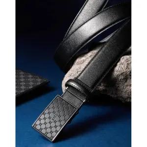 [백화점 정품] 닥스 DAKS 25SS [선물포장] DBBE4E838BK DD 루이스 패턴 음각 무광버클 소가죽 자동벨트