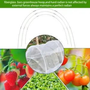 정원용 소형 아치형 창고 지지대 야채밭 온실 유리섬유