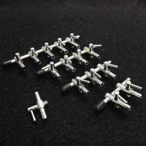 스테인레스 스틸 수족관 분배기 물고기 탱크 산소 펌프 액세서리 공기 흐름 컨트롤러 조절 밸브