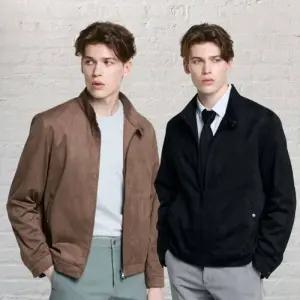 백화점 헤지스 262컬러 택1 남성 폭스 스웨이드 라이더 점퍼 HZJU6A111