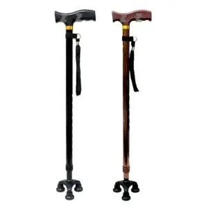 알루미늄 지팡이 환자 노인 보행 3발 접이식 지팡이