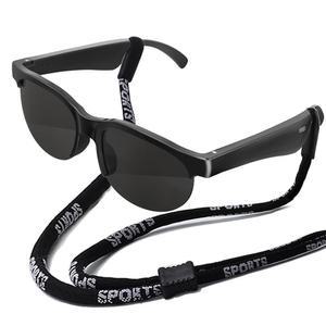 그로풀러 스마트 글래스, 오디오 마이크 및 스피커가 내장된 편광 블루투스 선글라스, 귀를 여는 기능, 자외선 차단 음성 제어, 남성 여성용 무선 선글라스