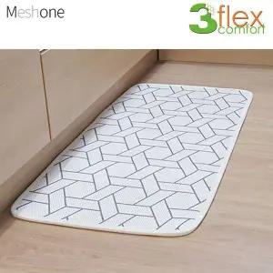 [오너클랜]매쉬원 3D 매쉬 큐브 미끄럼방지 주방매트 (화이트) (PB-1260)