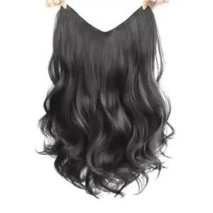 [셀러에이드]넓은 똑딱이 웨이브 부분가발 2color LM-1005392