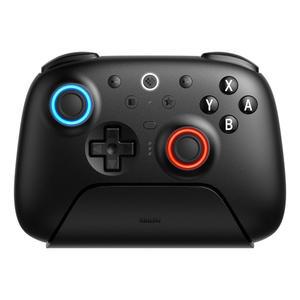 스위치 /스위치 2 및 윈도우 PC용 8BitDo 얼티밋 블루투스 컨트롤러, TMR 조이스틱이 있는 프로 가능한 홀 효과 / 촉각 트리거, 진동 모션 컨트롤 - 블랙