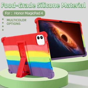 HONOR MagicPad 4 12.3인치 태블릿용 케이스 안전 YLE-W09 충격 방지 실리콘 스탠드 커버