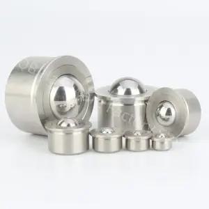 압력 유형 스테인레스 스틸/POM 원형 볼 이송 장치 베어링 컨베이어 롤러