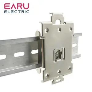 1pcs 단상 SSR 40DA AA DD 35MM DIN 레일 고정 솔리드 스테이트 릴레이 클립 클램프 R99-12 장착 브래킷