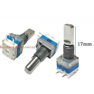 10PCS 인코더 09 워키 토키 (프레스 스위치 포함) 20 포지셔닝 펄스 전위차계 5 핀 17 하프 샤프트
