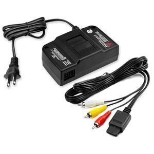 N64 전원 코드 케이블 교체용 케이블 공급 어댑터 비디오 AC 공급 복합 세트