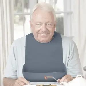 실리콘 성인 턱받이 어르신 노인턱받이 DD-11765