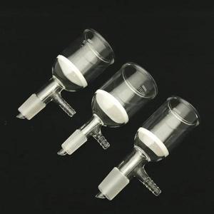 1pcs 30ml ~ 1000ml 공동 14가 있는 고붕규산 유리 필터 깔때기 # 19 24 및 모래 코어 실험실 제품