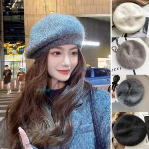 여성 겨울 패션 니트 소재 예쁜 니트 베레모 모자